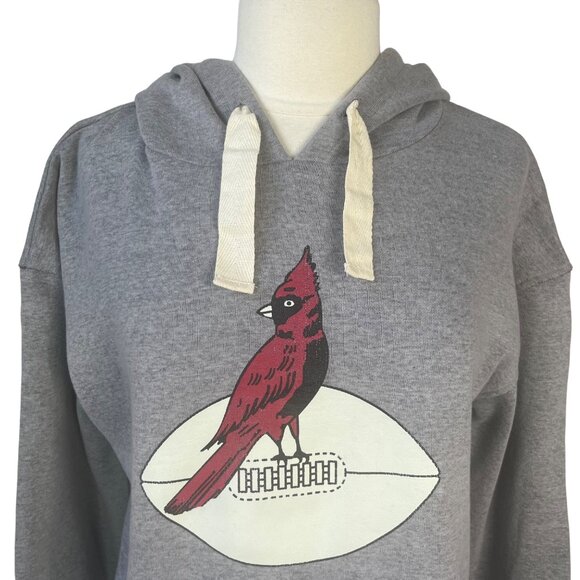 NFL Arizona Cardinals Logo Hoodie Sweatshirt Womens Medium Gray New - Picture 3 of 11